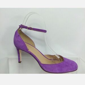 J. Crew Coraline Purple Swede Pump 9.5